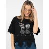 Dámska blúzka s podtlačou čierna IT-BZ-JL07.71 (Farba Čierna, Veľkosť ONE SIZE)