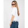 Dámska blúzka s podtlačou biela IT-BZ-JL08.73 (Farba Biela, Veľkosť ONE SIZE)