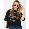 Dámska blúzka s podtlačou čierna IT-BZ-JL08.73 (Farba Čierna, Veľkosť ONE SIZE)