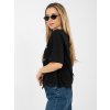 Dámska blúzka s podtlačou čierna IT-BZ-JL08.73 (Farba Čierna, Veľkosť ONE SIZE)