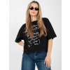 Dámska blúzka s podtlačou čierna IT-BZ-JL08.73 (Farba Čierna, Veľkosť ONE SIZE)