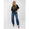 Dámska blúzka s podtlačou čierna IT-BZ-JL08.73 (Farba Čierna, Veľkosť ONE SIZE)
