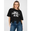 Dámska blúzka s podtlačou čierna IT-BZ-JL09.69 (Farba Čierna, Veľkosť ONE SIZE)