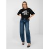 Dámska blúzka s podtlačou čierna IT-BZ-JL09.69 (Farba Čierna, Veľkosť ONE SIZE)