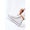 Vysoké tenisky na platforme big star ii274014 biele / II274014 WHITE (Veľkosť 38)