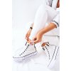 Vysoké tenisky na platforme big star ii274014 biele / II274014 WHITE (Veľkosť 38)