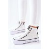 Vysoké tenisky na platforme big star ii274014 biele / II274014 WHITE (Veľkosť 40)