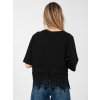 Dámska blúzka s podtlačou čierna IT-BZ-JL13.82 (Farba Čierna, Veľkosť ONE SIZE)