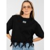 Dámska blúzka over size čierna IT-BZ-JL15.70 (Farba Čierna, Veľkosť ONE SIZE)