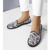 Dámske baleríny čierne kód 2H14-P97629-01 - GM 2H14-P97629-01 ZEBRA STRIPE 38 - GM (Veľkosť 37)