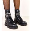 Dámske členkové topánky čierne kód E8637 - GM E8637 BLACK 38 - GM (Veľkosť 38)