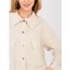 Dámska Bunda farba Béžová kód IT-KR-FL10071.50 (Farba Béžová, Veľkosť ONE SIZE)