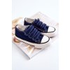 Dievčenské tmavomodré tenisky s suchým zipsom, kód produktu 846-1/2/3 C NAVY (Veľkosť 18)