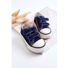 Dievčenské tmavomodré tenisky s suchým zipsom, kód produktu 846-1/2/3 C NAVY (Veľkosť 18)