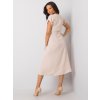 Béžové dámske šaty kód 328-SK-5075.72 Beige (Veľkosť L, Farba Béžová)