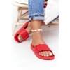 Červené dámske módne šľapky NAJ.SK, kód produktu FF274A385 RED (Veľkosť 36)