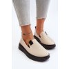 Dámske kožené espadrilky na platforme béžovej farby, kód produktu 7897 BE (Veľkosť 36)