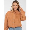Dámska Bunda farba Tmavo-pomarančová kód IT-KR-FL9993.77 (Farba Tmavo-pomarančová, Veľkosť ONE SIZE)