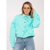 Dámska Bunda farba Tyrkysová kód IT-KR-FL9993.77 (Farba Tyrkysová, Veľkosť ONE SIZE)
