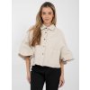 Dámska Bunda farba Béžová kód IT-KR-FL9998.85 (Farba Béžová, Veľkosť ONE SIZE)