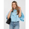 Dámska Bunda farba Svetlo-modrá kód IT-KR-FL9998.85 (Farba Svetlo-modrá, Veľkosť ONE SIZE)