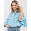 Dámska Bunda farba Svetlo-modrá kód IT-KR-FL9998.85 (Farba Svetlo-modrá, Veľkosť ONE SIZE)