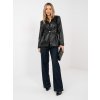 Dámske sako farba Čierna kód IT-MA-FL10090.81 (Farba Čierna, Veľkosť L/XL)