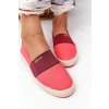 Espadrilky na pletené podrážce big star hh274478 červené / HH274478 RED (Veľkosť 41)