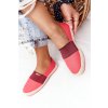 Espadrilky na pletené podrážce big star hh274478 červené / HH274478 RED (Veľkosť 41)