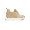Béžové dámske tenisky na platforme Shelvt z eko kože, kód produktu NB687KH (Veľkosť 36)
