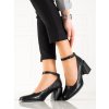Čierne dámske lodičky z eko kože Shelovet 230029B Black (Veľkosť 35.5)