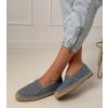 Dámske topánky espadrilky modré kód CZ-3 JEANS (Veľkosť 36)