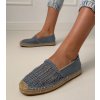 Dámske topánky espadrilky modré kód CZ-3 JEANS (Veľkosť 36)