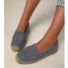 Dámske topánky espadrilky modré kód CZ-3 JEANS (Veľkosť 36)