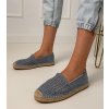 Dámske topánky espadrilky modré kód CZ-3 JEANS (Veľkosť 36)