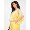 Dámska blúzka formálny štýl žltá IT-BZ-18868.81 (Farba Žltá, Veľkosť ONE SIZE)