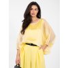 Dámska blúzka formálny štýl žltá IT-BZ-18868.81 (Farba Žltá, Veľkosť ONE SIZE)