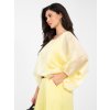Dámska blúzka formálny štýl žltá IT-BZ-18868.81 (Farba Žltá, Veľkosť ONE SIZE)