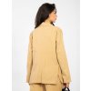 Dámske sako farba Hnedá camel kód IT-MA-FL7703.49 (Farba Hnedá camel, Veľkosť ONE SIZE)