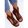 Dámske Sandále s remienkom čokoládovo hnedé coralya / NN624 BROWN (Veľkosť 36)