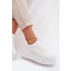 Dámske tenisky na masívnou platforme biele feressa / 777-16 WHITE (Veľkosť 36)