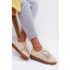 Dámske tenisky so strapcami béžove dorivelle / 9052 BEIGE (Veľkosť 36)