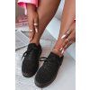 Dámske háčkované tenisky na platforme čierne evalora / 9177 BLACK (Veľkosť 36)