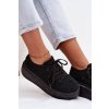 Dámske háčkované tenisky na platforme čierne evalora / 9177 BLACK (Veľkosť 39)
