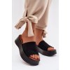 Dámske Sandále na platforme čierne liorisse / 2826 BLACK (Veľkosť 36)