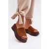 Dámske papuče na platforme camel liorisse / 2826 CAMEL (Veľkosť 38)