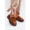 Dámske papuče na platforme camel liorisse / 2826 CAMEL (Veľkosť 39)