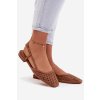 Okenní baleríny z eco semišu camel farivelle / 2828 CAMEL (Veľkosť 36)