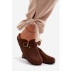 Dámske žabky chodaki s remienkom čokoládovo hnedé delirisse / 2769 BROWN (Veľkosť 36)