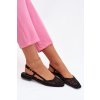 Prodyšné baleríny z eco semišu čierne farivelle / 2828 BLACK (Veľkosť 36)